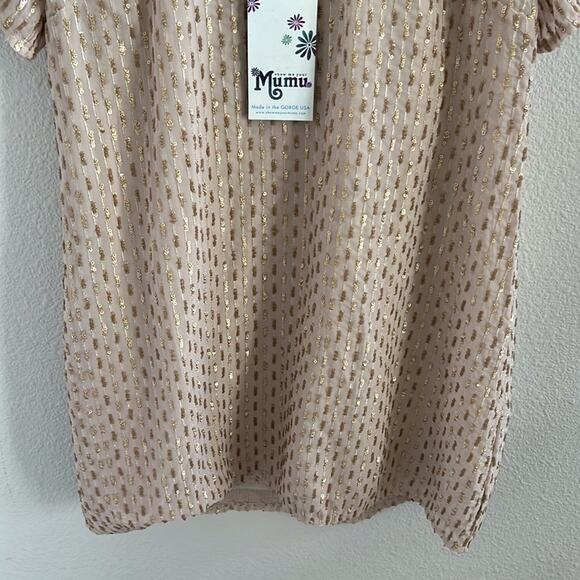 NWT Show Me Your Mumu Demi Dress Sequin Neutral Golden Dress XS - Picture 3 of 7
